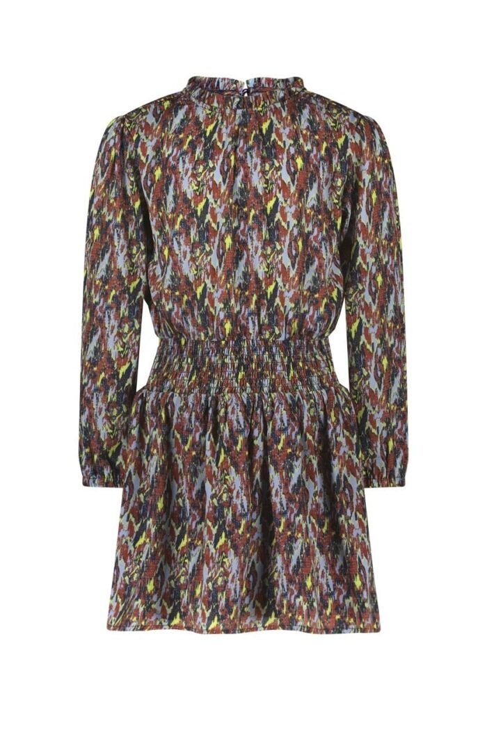 B.Nosy Meisjes jurk - Dee - Amibitous AOP B.Nosy Meisjes jurk - Dee - Amibitous AOPMateriaal 30% RPE