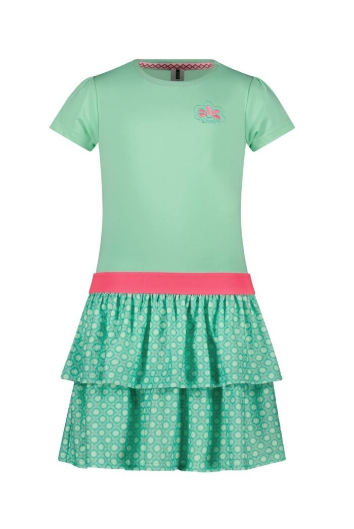 B.Nosy Meisjes jurk - Eden - Ice groen B.Nosy Meisjes jurk - Eden - Ice groenMateriaal