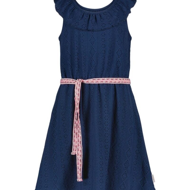 B.Nosy Meisjes jurk - Talia - Lake blauw B.Nosy Meisjes jurk - Talia - Lake blauwMateriaal