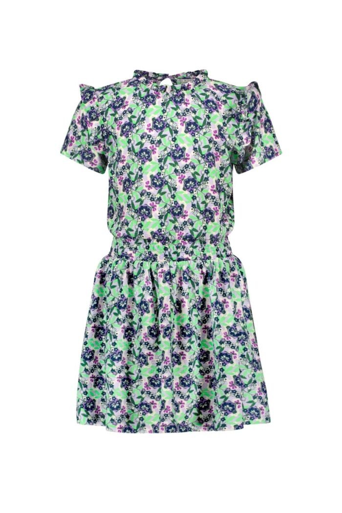 B.Nosy Meisjes jurk - Vivi - Vivid AOP B.Nosy Meisjes jurk - Vivi - Vivid AOPMateriaal