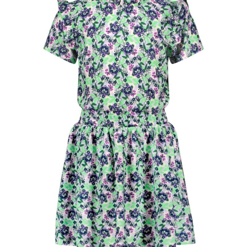B.Nosy Meisjes jurk - Vivi - Vivid AOP B.Nosy Meisjes jurk - Vivi - Vivid AOPMateriaal