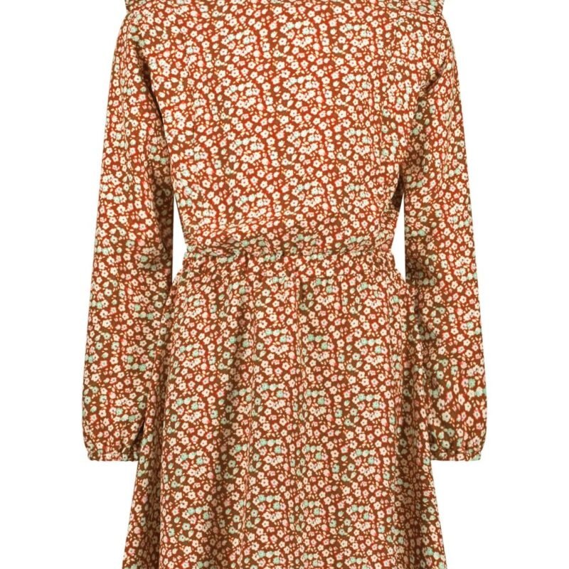 B.Nosy Meisjes jurk bloemenprint bruin - Bibi - Floral beyond AOP B.Nosy Meisjes jurk bloemenprint bruin - Bibi - Floral beyond AOPMateriaal 100% RPE