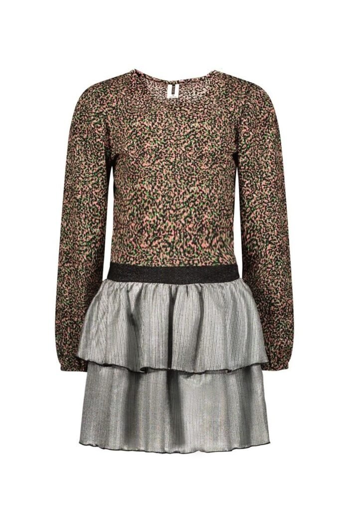 B.Nosy Meisjes jurk plisse - Daisy - Loving AOP B.Nosy Meisjes jurk plisse - Daisy - Loving AOPMateriaal 95% RPE 5% EA