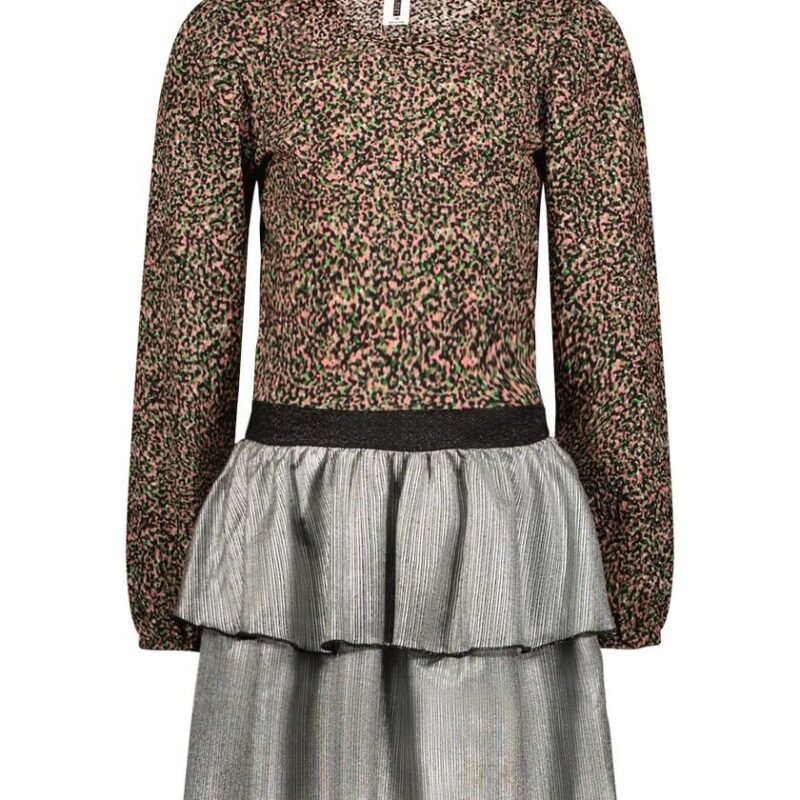 B.Nosy Meisjes jurk plisse - Daisy - Loving AOP B.Nosy Meisjes jurk plisse - Daisy - Loving AOPMateriaal 95% RPE 5% EA