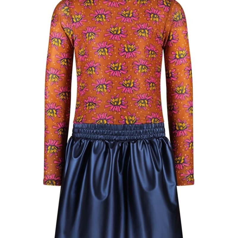 B.Nosy Meisjes jurk print bruin - Ola - Original bloemen B.Nosy Meisjes jurk print bruin - Ola - Original bloemenMateriaal 100% PE