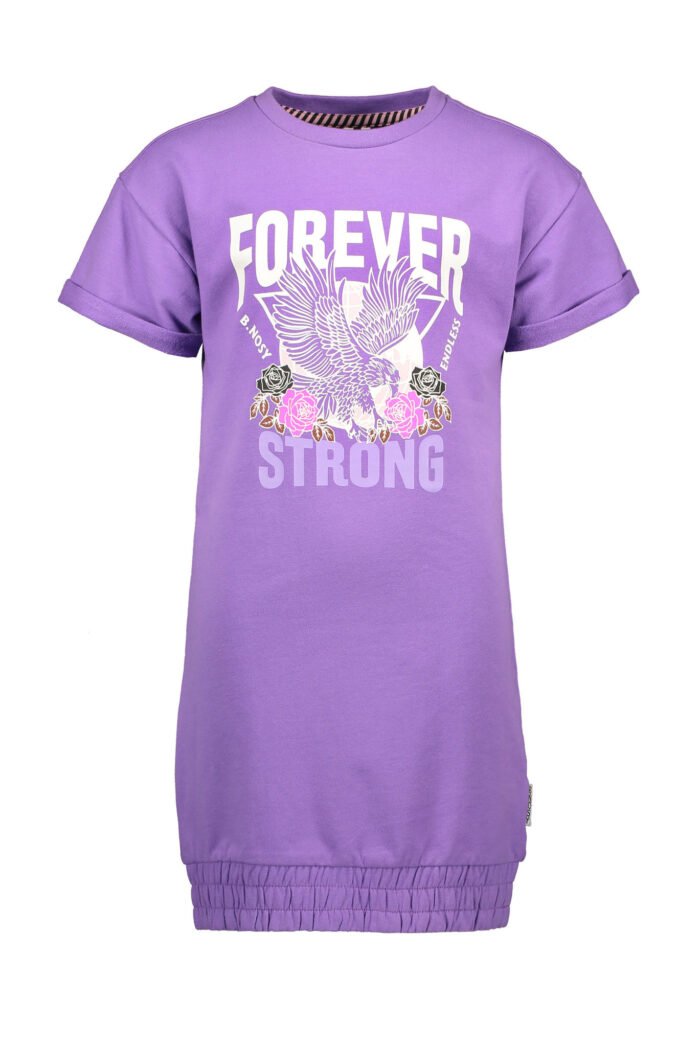 B.Nosy Meisjes jurk sweat - Lilac B.Nosy Meisjes jurk sweat - LilacMateriaal French terry 95% cotton 5% ea