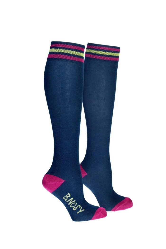 B.Nosy Meisjes kniekousen hoog sportief - Lake blauw B.Nosy Meisjes kniekousen hoog sportief - Lake blauwKnitting 78% cotton