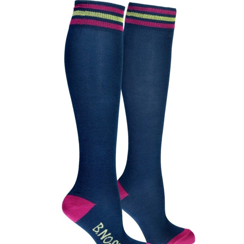 B.Nosy Meisjes kniekousen hoog sportief - Lake blauw B.Nosy Meisjes kniekousen hoog sportief - Lake blauwKnitting 78% cotton