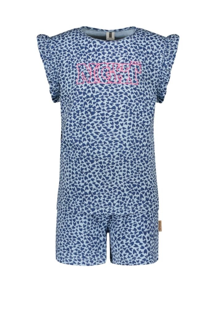 B.Nosy Meisjes pyjama - Hartjes blauw B.Nosy Meisjes pyjama - Hartjes blauw100% SCO