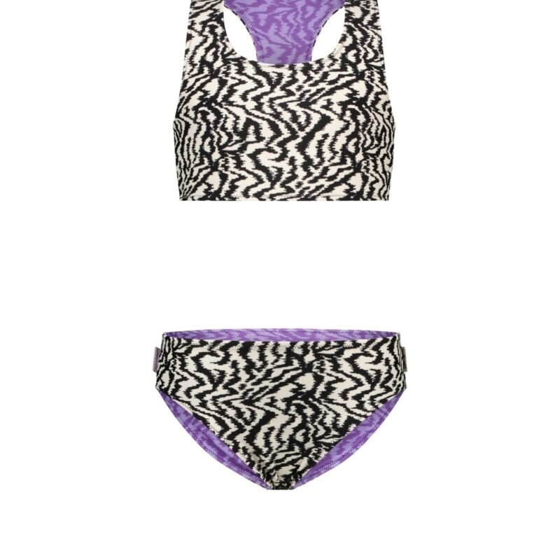 B.Nosy Meisjes reversibel bikini - Zebra Banana B.Nosy Meisjes reversibel bikini - Zebra Banana