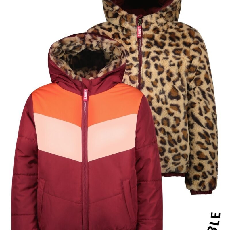 B.Nosy Meisjes reversibel winterjas - Jamie - Sangria B.Nosy Meisjes reversibel winterjas - Jamie - SangriaMateriaal 100% RPE