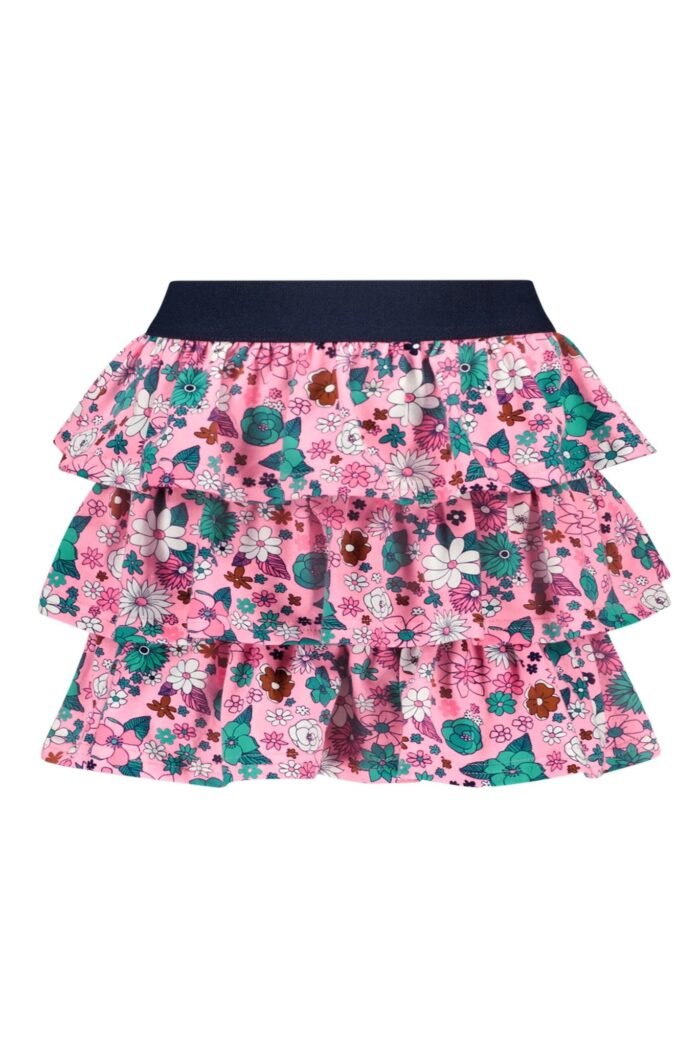 B.Nosy Meisjes rok 3-laags - Cute flower AOP B.Nosy Meisjes rok 3-laags - Cute flower AOP Materiaal 95% SCO 5% EA