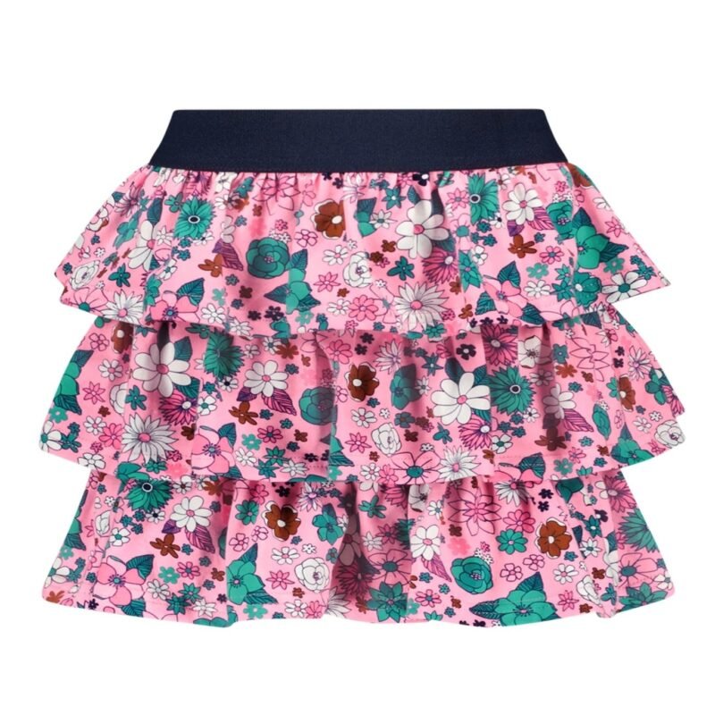 B.Nosy Meisjes rok 3-laags - Cute flower AOP B.Nosy Meisjes rok 3-laags - Cute flower AOP Materiaal 95% SCO 5% EA