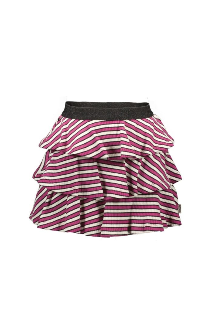 B.Nosy Meisjes rok 3-laags - Wise streep B.Nosy Meisjes rok 3-laags - Wise streepRib YDS jersey 95% cotton