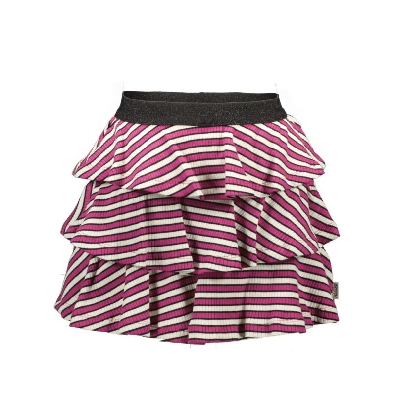 B.Nosy Meisjes rok 3-laags - Wise streep B.Nosy Meisjes rok 3-laags - Wise streepRib YDS jersey 95% cotton