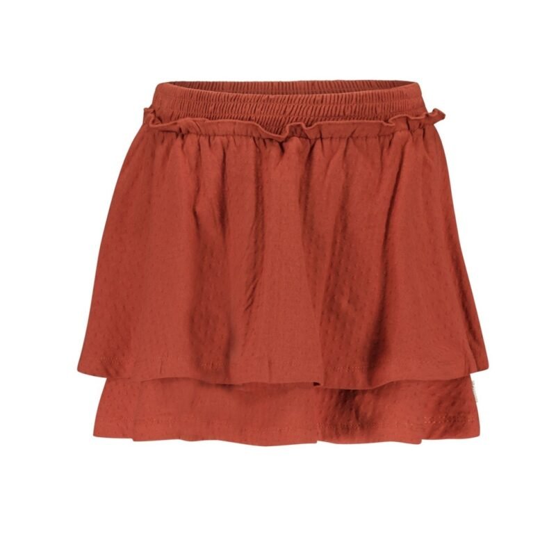 B.Nosy Meisjes rok - Brique B.Nosy Meisjes rok - BriqueMateriaal Structure dot jersey 95% cott