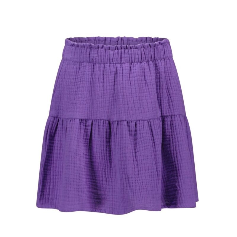 B.Nosy Meisjes rok - Grape paars B.Nosy Meisjes rok - Grape paarsMateriaal Mousseline 100% cotton 135 gsm