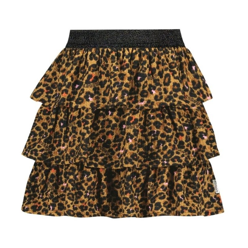 B.Nosy Meisjes rok - Ruby - Luipaard pop B.Nosy Meisjes rok - Ruby - Luipaard popMateriaal 95% RPE 5% EA