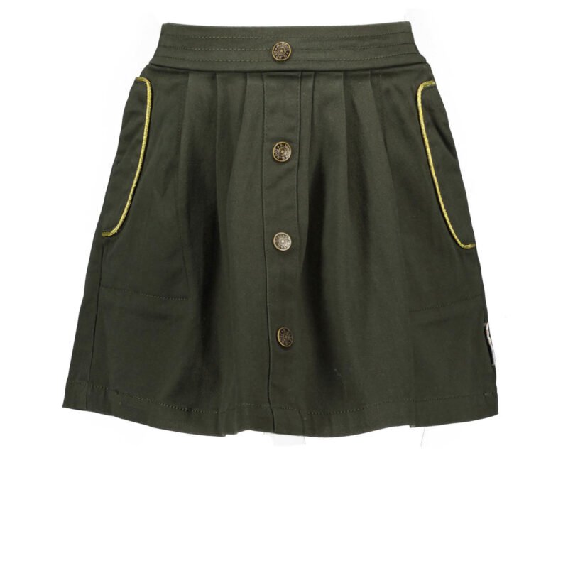 B.Nosy Meisjes rok - Twill met stoffen riem - Forest B.Nosy Meisjes rok - Twill met stoffen riem - Forest