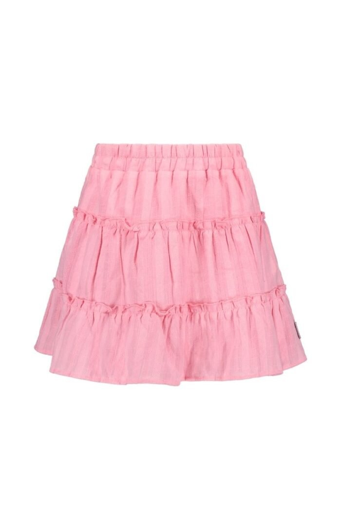 B.Nosy Meisjes rok embroidery - Sue - Sugar roze B.Nosy Meisjes rok embroidery - Sue - Sugar rozeMateriaal