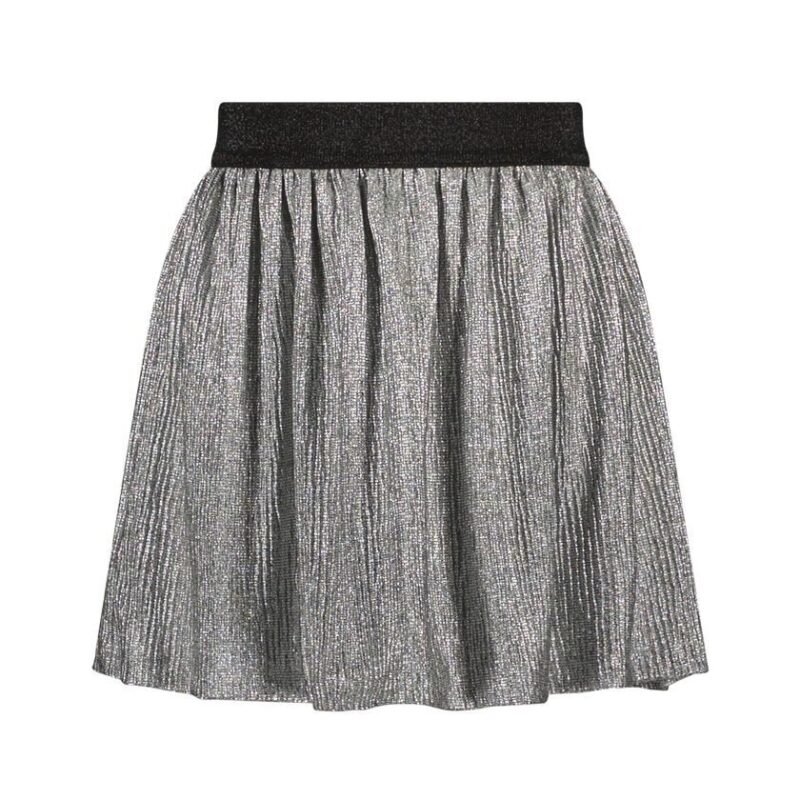 B.Nosy Meisjes rok metallic - Robin - Zilver B.Nosy Meisjes rok metallic - Robin - ZilverMateriaal 95% PE