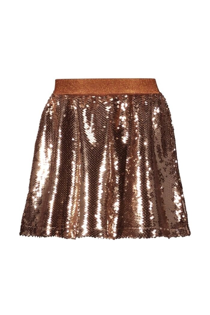 B.Nosy Meisjes rok pailletten - Rhodee - Brons B.Nosy Meisjes rok pailletten - Rhodee - BronsMateriaal 100% PE