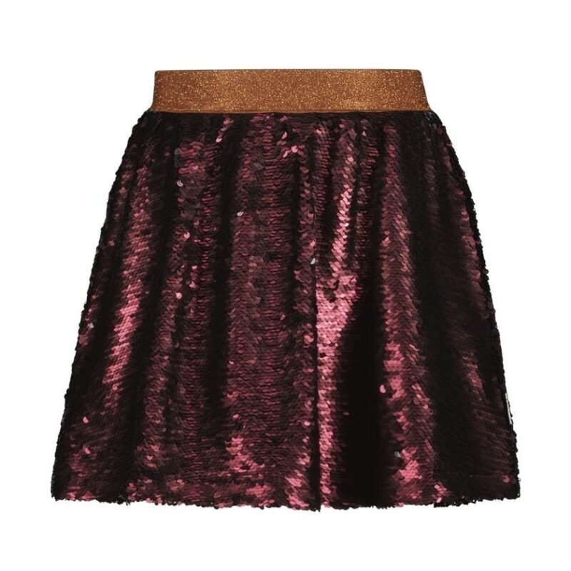 B.Nosy Meisjes rok pailletten - Rhodee - Grape Wine B.Nosy Meisjes rok pailletten - Rhodee - Grape WineMateriaal 100% PE