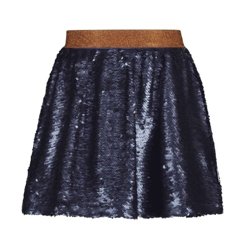 B.Nosy Meisjes rok pailletten - Rhodee - Navy blauw B.Nosy Meisjes rok pailletten - Rhodee - Navy blauwMateriaal 100% PE