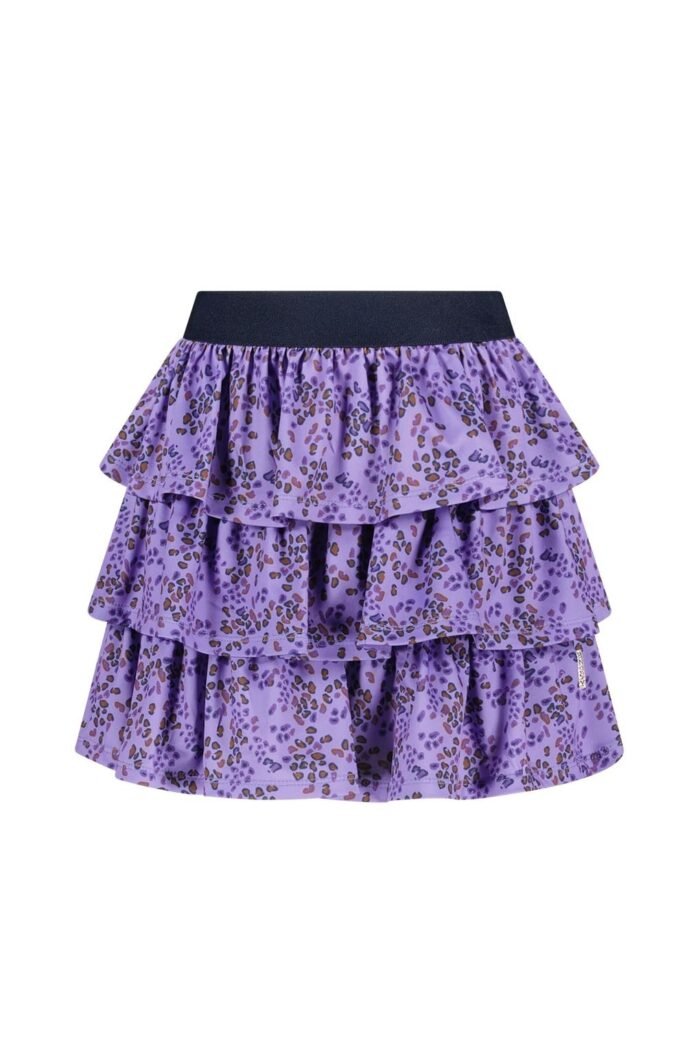 B.Nosy Meisjes rok panter print paars - Dirkje - Poppyfield B.Nosy Meisjes rok panter print paars - Dirkje - PoppyfieldMateriaal 95% PE 5%EA