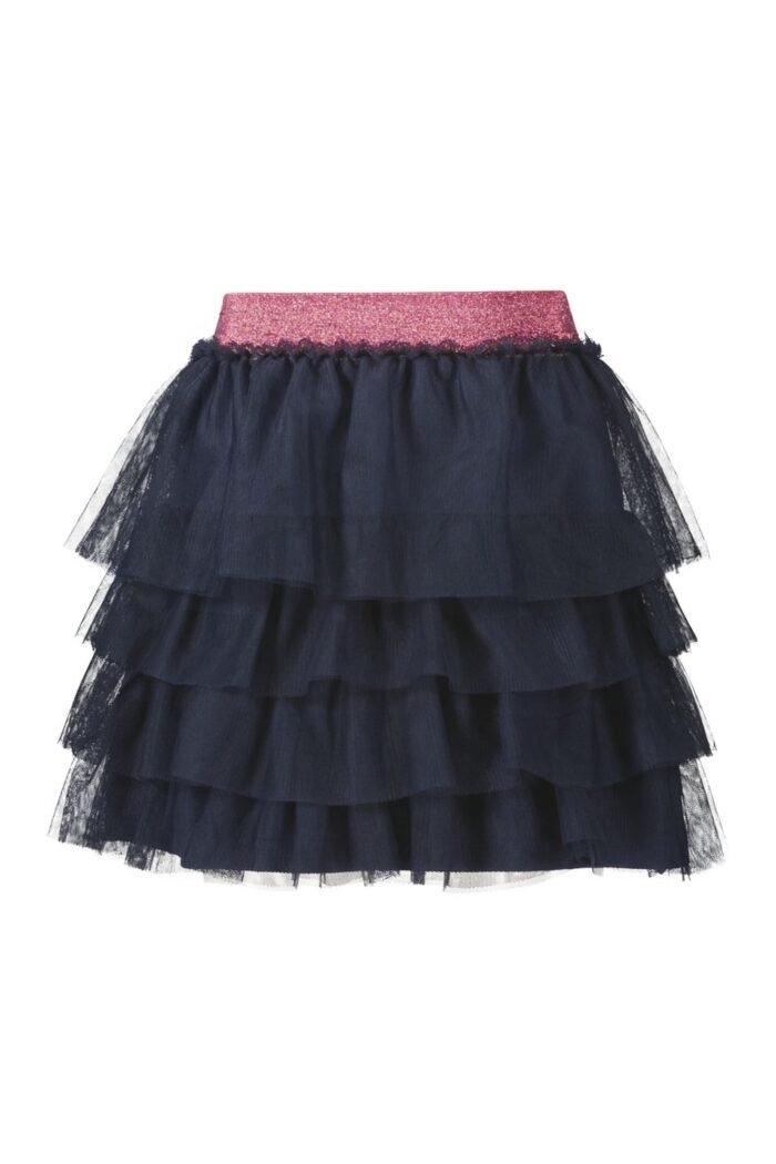 B.Nosy Meisjes rok tule - Rose - Navy blauw B.Nosy Meisjes rok tule - Rose - Navy blauwMateriaal 100% PE