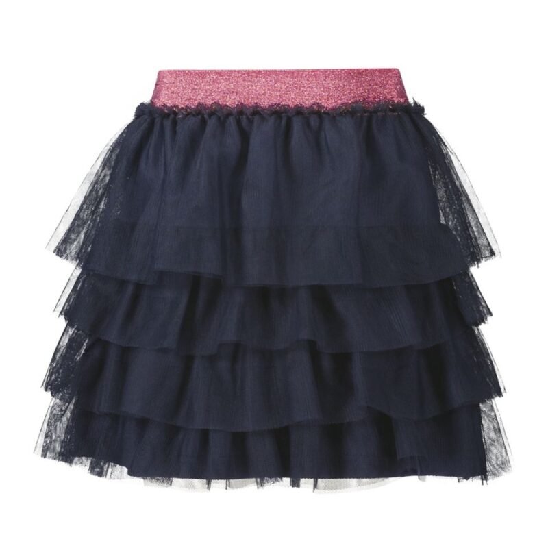 B.Nosy Meisjes rok tule - Rose - Navy blauw B.Nosy Meisjes rok tule - Rose - Navy blauwMateriaal 100% PE