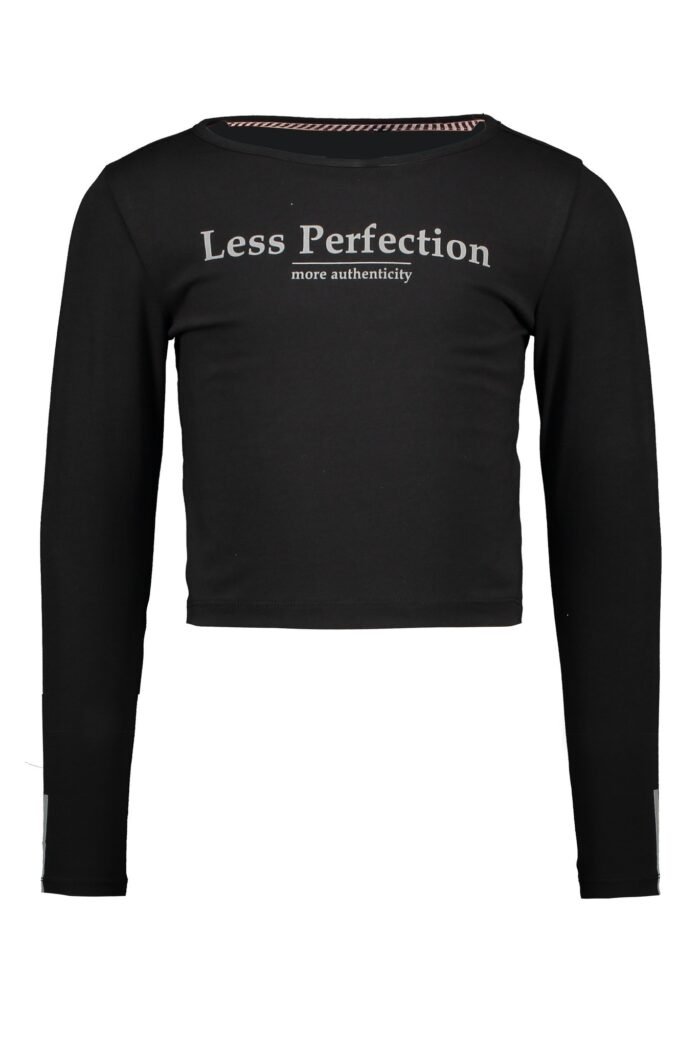 B.Nosy Meisjes shirt - Zwart B.Nosy Meisjes shirt - ZwartMateriaal Jersey 95% cotton 5% ea 190-20