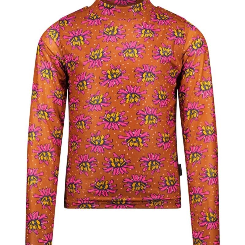 B.Nosy Meisjes shirt bruin - Oisin - Original bloemen B.Nosy Meisjes shirt bruin - Oisin - Original bloemenMateriaal 100% PE