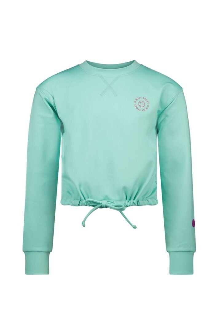B.Nosy Meisjes sweater Active - Abby - Aqua B.Nosy Meisjes sweater Active - Abby - AquaMateriaal 92%RPE