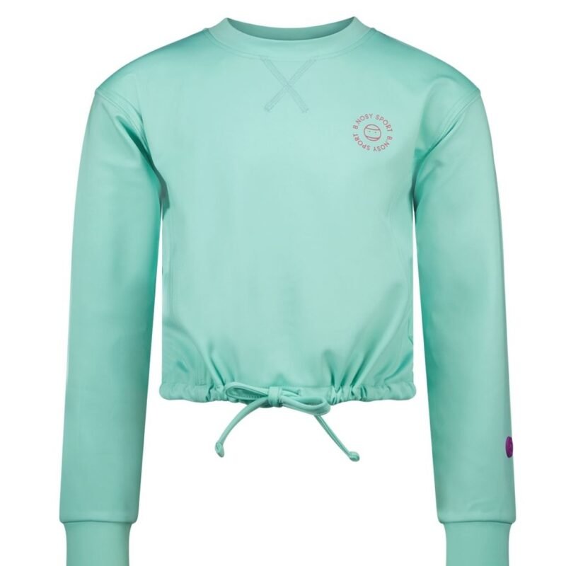 B.Nosy Meisjes sweater Active - Abby - Aqua B.Nosy Meisjes sweater Active - Abby - AquaMateriaal 92%RPE