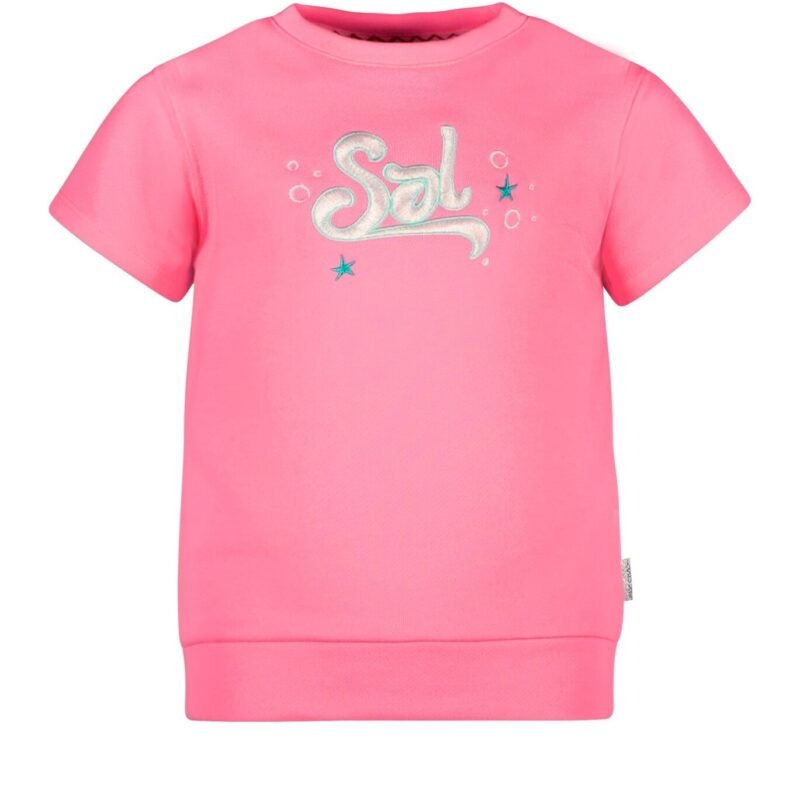 B.Nosy Meisjes sweater - Elin - Fluor roze B.Nosy Meisjes sweater - Elin - Fluor rozeMateriaal