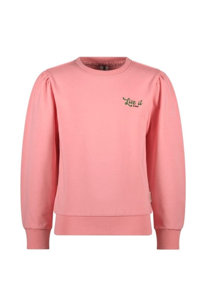 B.Nosy Meisjes sweater - Saly - Geranium roze B.Nosy Meisjes sweater - Saly - Geranium rozeMateriaal 95% GOTS