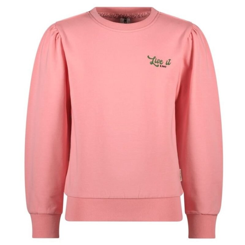 B.Nosy Meisjes sweater - Saly - Geranium roze B.Nosy Meisjes sweater - Saly - Geranium rozeMateriaal 95% GOTS