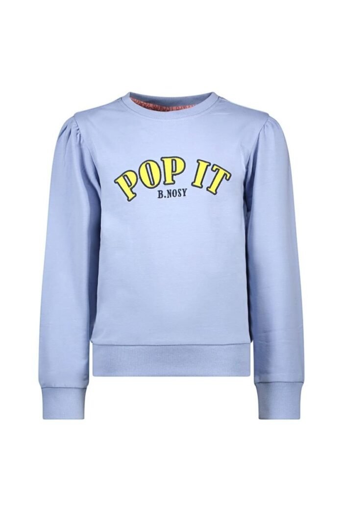 B.Nosy Meisjes sweater - Sophie - Lustre blauw B.Nosy Meisjes sweater - Sophie - Lustre blauwMateriaal 95% GOTS