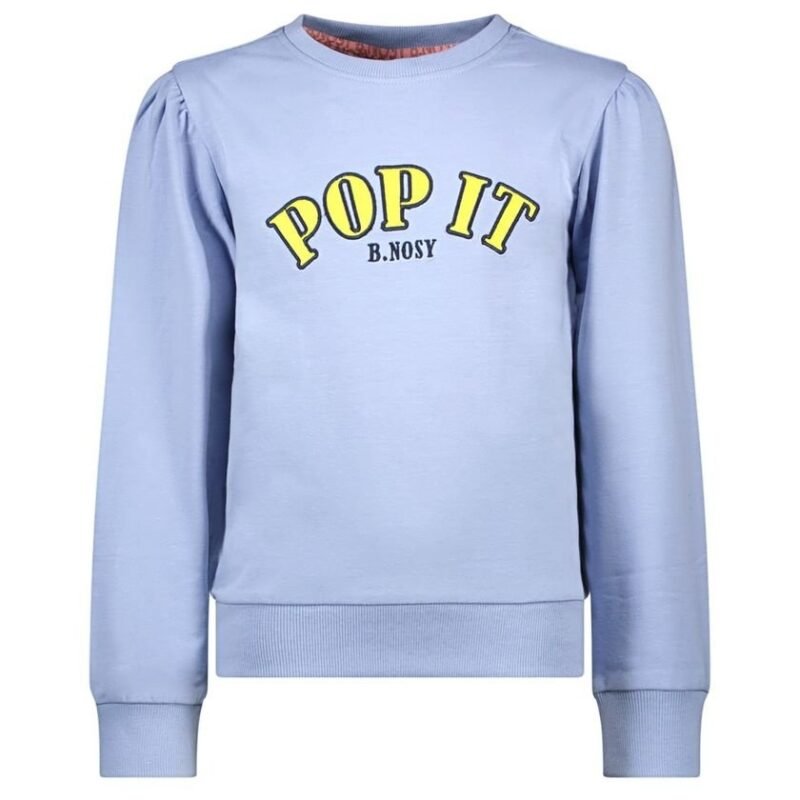 B.Nosy Meisjes sweater - Sophie - Lustre blauw B.Nosy Meisjes sweater - Sophie - Lustre blauwMateriaal 95% GOTS