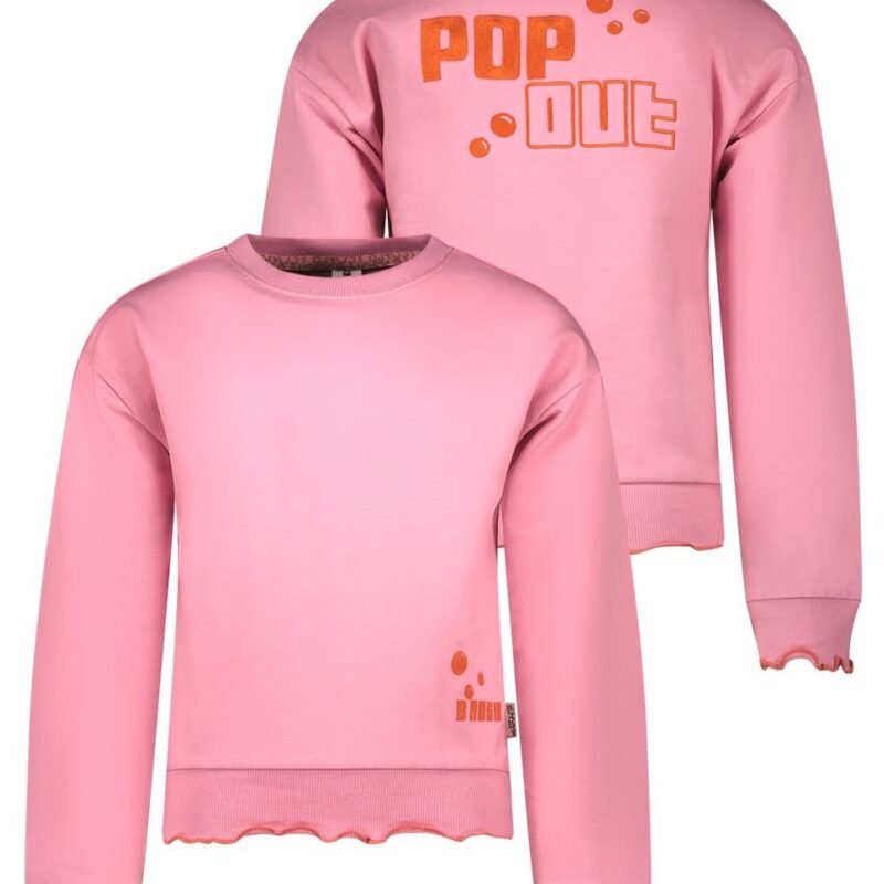 B.Nosy Meisjes sweater - Sue - Sugar roze B.Nosy Meisjes sweater - Sue - Sugar rozeMateriaal 95% GOTS