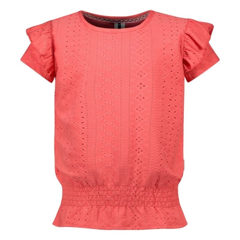 B.Nosy Meisjes t-shirt - Bohdi - Hot koraal B.Nosy Meisjes t-shirt - Bohdi - Hot koraalMateriaal