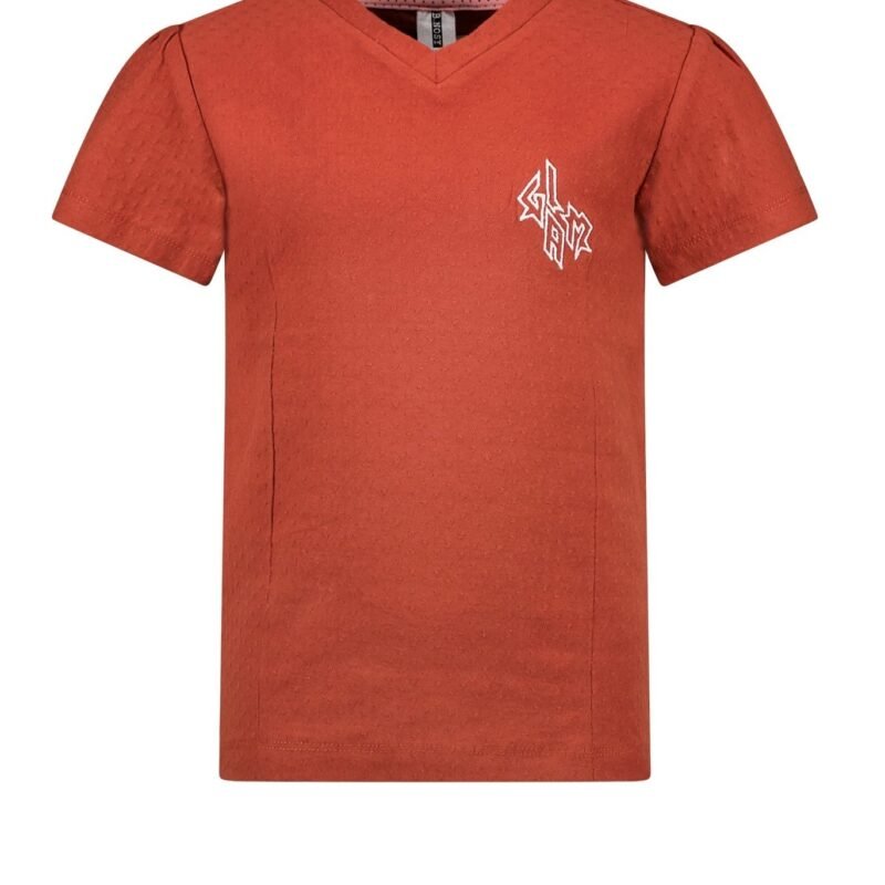 B.Nosy Meisjes t-shirt - Brique B.Nosy Meisjes t-shirt - Brique_x000D_Materiaal Structure dot jersey 95% cott
