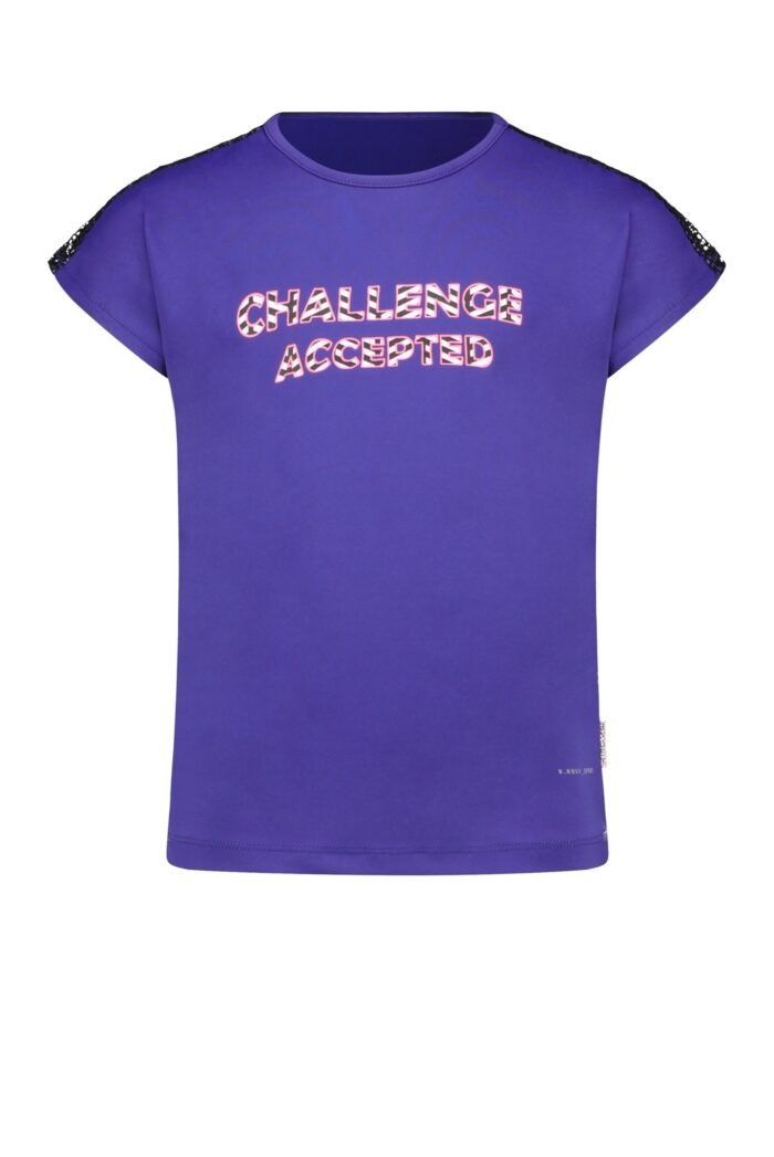 B.Nosy Meisjes t-shirt - Diep paars B.Nosy Meisjes t-shirt - Diep paars_x000D_Materiaal Interlock 79% polyester 21% ea