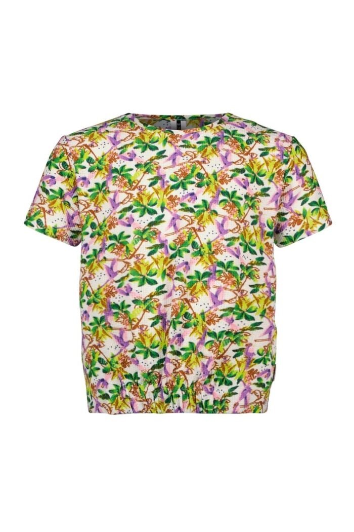 B.Nosy Meisjes t-shirt - Gina - Glossy AOP B.Nosy Meisjes t-shirt - Gina - Glossy AOPMateriaal