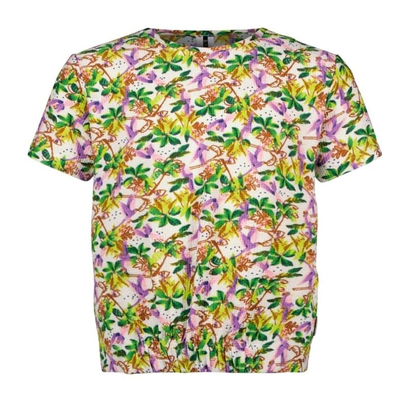 B.Nosy Meisjes t-shirt - Gina - Glossy AOP B.Nosy Meisjes t-shirt - Gina - Glossy AOPMateriaal