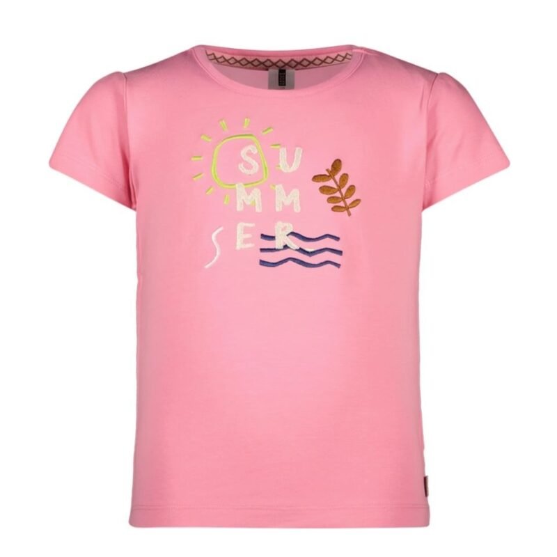 B.Nosy Meisjes t-shirt - Grace - Sugar roze B.Nosy Meisjes t-shirt - Grace - Sugar rozeMateriaal