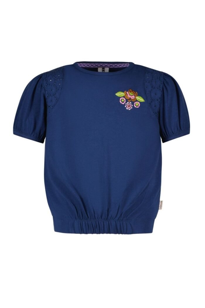 B.Nosy Meisjes t-shirt - Guusje - Lake blauw B.Nosy Meisjes t-shirt - Guusje - Lake blauwMateriaal