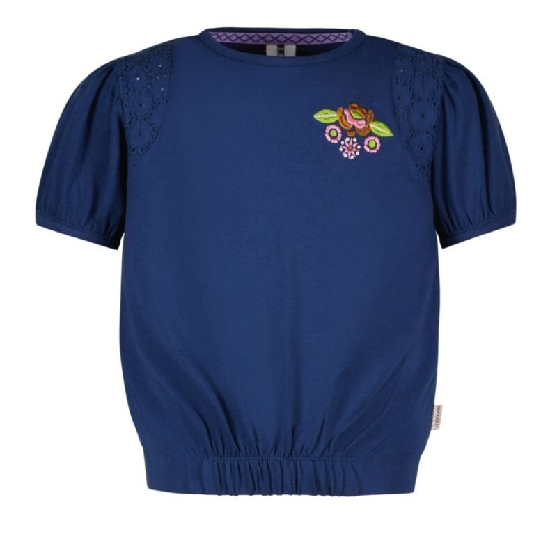 B.Nosy Meisjes t-shirt - Guusje - Lake blauw B.Nosy Meisjes t-shirt - Guusje - Lake blauwMateriaal