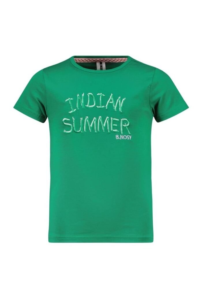 B.Nosy Meisjes t-shirt - Maud - Basil groen B.Nosy Meisjes t-shirt - Maud - Basil groenMateriaal